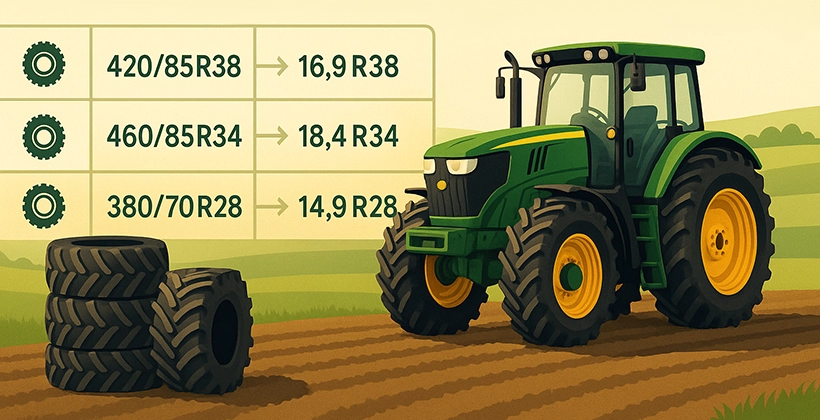 Agricultural tire replacements